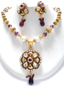 Polki Necklace Set